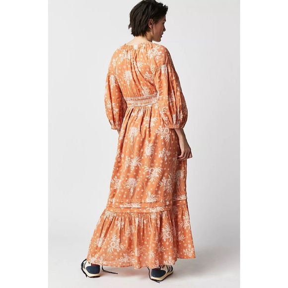 New Free People Golden Hour Maxi Dress size Medium - Picture 3 of 9